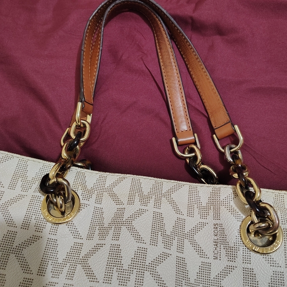 Michael Kors Cream and Tan Women's Bag - Picture 11 of 11